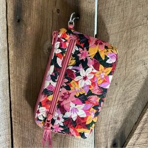 Vera Bradley Recycled Cotton Floral Wristlet Without Strap